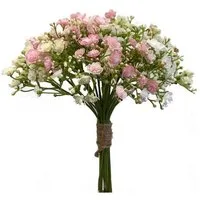Kunstblumenstrauß Deko Schleierkraut Bund LITAGO, weiß-rosa, 23cm Schleierkraut, artplants, Höhe 23.0 cm