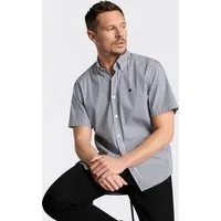BOSS Kurzarmhemd Button-down-Kragen Regular Fit, Baumwollmix