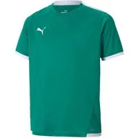 PUMA Fußballtrikot TEAMLIGA JERSEY JR Regular Fit, für Fußballtraining und Wettkampf, mit Mesh-Elementen