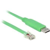 USB 2.0 Adapterkabel, USB-A Stecker > RS-232 RJ-45 Stecker grün, 1,8 Meter