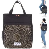 Spear Bags Cityrucksack Rucksack Damen Damenrucksack klein Hygge A4 Büro Freizeit, Geheimfach Handtasche Daypack + Schlüsseletui
