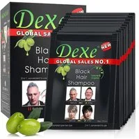 DeXe Group Haarshampoo DeXe Black Hair Shampoo Schwarz Färbendes Shampoo 10x 25ml
