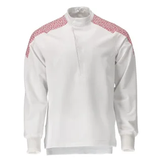 MASCOT Herren Schlupfkasack FOOD & CARE Weiß / Verkehrsrot 4XL - 20052-511-06202-4XL
