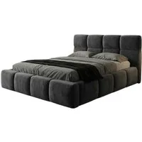 A&J MöbelLand GmbH Polsterbett VELUNO mit Matratze, Lattenrost und Bettkasten. (Modernes Bett mit Bettkasten – erhältlich in verschiedenen Farben und Größen sowie wahlweise ohne Matratze oder mit Schaummatratze bzw. Matratze H3 / H4., TOP ANGEBOT), L