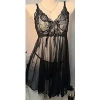 Conray Nachthemd Conray, verführerisches Spitzen Camisole Kleid, transparent 3019