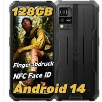 blackview BV4800Pro AI Smartphone (6,56 Zoll, 16 MP Kamera, Fingerabdruck/NFC/GPS/IP69K, 16MP+8MP, Ohne Vertrag)