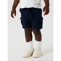 Name It Sweatshorts NMMOLI SWEAT SHORTS UNB NOOS Baumwollmischung, verstellbarer und elastischer Bund, Cargotaschen