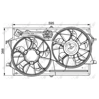 NRF K?hlerl?fter Ford Focus 1 47061