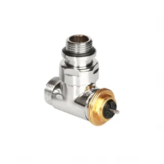 Terma Thermostat-Eckventil CYLINDER GZ 1/2"-GZ 24-19 , TGZTCR009, Chrom TGZTCR009