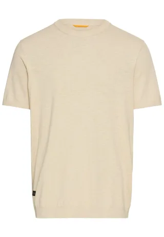 camel active - Strickshirt aus reiner Baumwolle oatmeal - Gr. - L