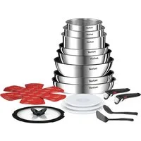 Tefal Topf-Set Tefal Ingenio Emotion L897SJ04 20-teiliges Kochgeschirrset, (20-tlg)
