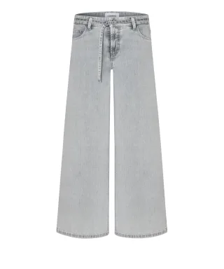 CAMBIO - Palazzo cropped lefthand summer grey - Gr. - 30