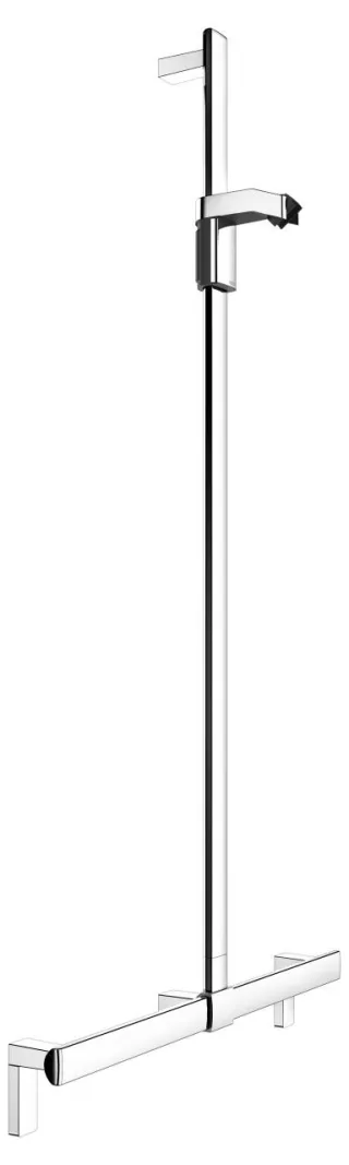 KEUCO AXESS Duschhandlauf mit Brausestange, Metall, B: 70 x H: 130,1 cm, 35014017013 35014017013