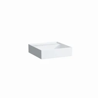 LAUFEN Aufsatz-Handwaschbecken Kartell 460x460x150, ohne Hl., ohne Überlauf, geschliffen LCC weiss H8183314001121
