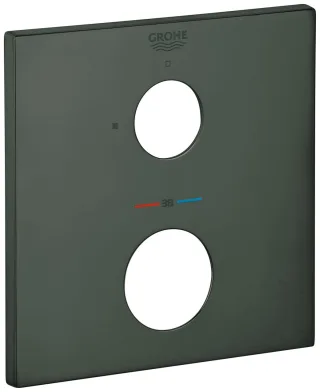Grohe Rosette 49109 eckig für THM-FMS hard graphite gebürstet, 49109AL0 49109AL0