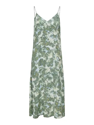 ONLY - ONLANNLOUISE STRAP LONG DRESS WVN balsam green - Gr. - M