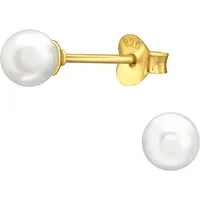 ALEXANDER YORK Paar Ohrstecker PERLE classic 5 mm in Gold, 2-tlg., 925 Sterling Silber