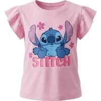 Disney Print-Shirt Disney Stitch Kinder Mädchen T-Shirt Kurzarm Shirt Gr. 98 bis 128 Bau (1-tlg) Gr. 98 bis 128 - 100% Baumwolle
