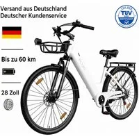 PIXAR E-Bike Pedelec 28 Zoll Citybike 36V 13Ah Akku 250W Motor bis 25 kmh Shimano, 7 Gang, Heckmotor, 468 Wh