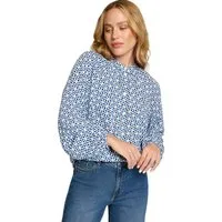 Zero Klassische Bluse Damen mit grafischem Print