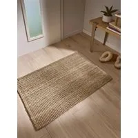 benuta Fußmatte Svea, rechteckig, Höhe: 5 mm, Hangefertigter Juteteppich, Wohnzimmer, Esszimmer, Schlafzimmer, Flur