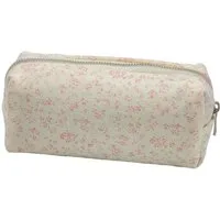 Agger Federmäppchen Federtasche mit Reißverschluss, Mäppchen mit Aesthetic Blumen, Kosmetiktasche und Geldtasche für Schule Büro