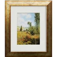 artissimo Bild mit Rahmen gerahmter Kunstdruck 30x35 cm / klassisches Gemälde, Claude Monet: Ile Saint-Martin II
