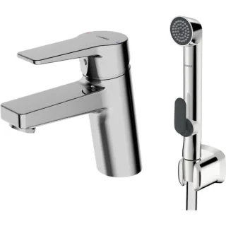 Hansa Waschtischarmatur Hansatwist 09302203 chrom, mit Handbrause