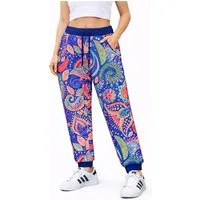 Mosranic Jogginghose Damen Baggy Yoga Hose "Paisley" Trainingshose Fitness Gym Sporthose