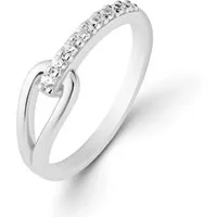 CHRIST Silberring CHRIST Damen-Ring 925er Silber, recycelt Zirkonia, Zirkonia