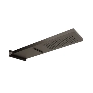 Herzbach spa ix pvd regen/schwall slim ap 539x165 black, Black Steel, 21.661600.2.40 21.661600.2.40