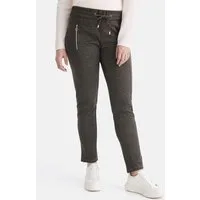 STOOKER WOMEN Jogg Pants Berlin Print Easy Fit Jeans Tapered Fit Casual Stretch Mit Gummibund für Damen