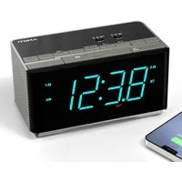 iTOMA Radiowecker Bluetooth Radiowecker mit FM-Radio, USB-Ladeanschluss & Dual-Alarm Bluetooth FM-Radio 20 Speicherplätzen, Sleep-Timer