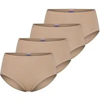 Schiesser Midislip 4er Pack Modal Essentials (Spar-Set, 4-St) Midi Slip - Weicher, feiner Bundgummi mit Glanzgarn-Details