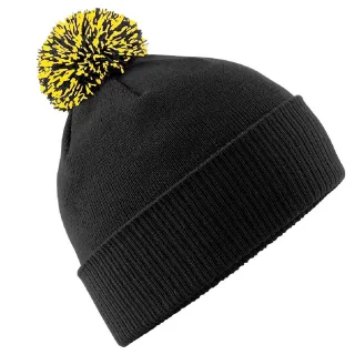 Beechfield - Mütze für Herren/Damen Unisex (Schwarz/Gelb)