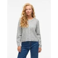 Vila Strickjacke VILORY O-NECK L/S KNIT CARDIGAN-NOOS Materialmix, regular fit
