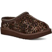 UGG Tasman Caspian Clog Mule, Hausschuh mit allover Leo-Muster