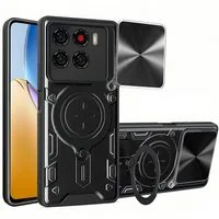 betterfon Handyhülle für ZTE Blade Hülle mit Slide Kameraschutz Ringhalter, Stoßfestes Hybrid-Case mit Standfunktion und sicherem Halt