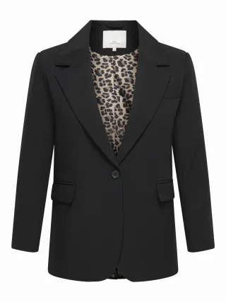 ONLY CARMAKOMA - CARLANA-BERRY L/S REG BLAZER TLR Black - Gr. - 46