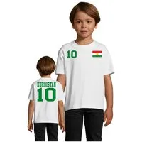 Blondie & Brownie T-Shirt Kinder Kurdistan Fan Sport Trikot Fußball Weltmeister Meister WM