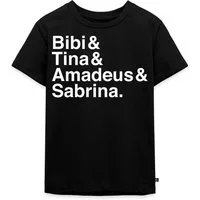Spreadshirt T-Shirt Bibi Und Tina Amadeus Sabrina Typographie weiß Kinder Premium T-Shirt (1-tlg)