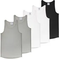 ALPIDEX Unterhemd ALPIDEX Herren Unterhemd 5er Set Männer Tank Top