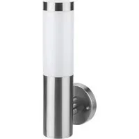 Grafner Außen-Wandleuchte Edelstahl Wandlampe Außen Wandleuchte 10WB, Energiesparend, ohne Leuchtmittel, je nach Leuchtmittel, Auch für LED Leuchtmittel geeignet