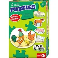 Noris Puzzle 6 erste Puzzles - Bauernhoftiere, 19 Puzzleteile
