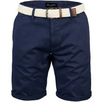 Amaci&Sons Chinoshorts BERWYN Chinoshort inkl. Gürtel Herren Bermuda Short Hose Regular Fit inkl. Gürtel