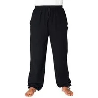 PANASIAM Stoffhose Sommerhose aus Baumwolle - blickdicht - leichte Freizeithose - Unisex Baumwollhose Damen & Herren - Schlupfhose f. Alltag Urlaub Homeoffice