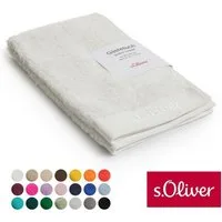 s.Oliver Gästehandtuch s.Oliver, Premium Qualität, 600 gr/m², auch als Sets erhältlich, Walkfrottier (1-St), große Farbauswahl, auch als Duschtuch, Waschhandschuh, Handtuch
