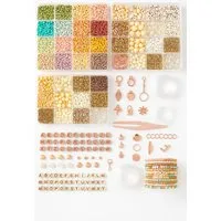 LA CUTE Perlenarmband Set 3mm Schmuck Bastelset – Perlenbox mit Buchstaben & Aufbewahrungsbox (Kreatives Schmuck Bastelset mit Aufbewahrungsbox und Zubehör, 5000-tlg., Komplettes DIY Bastelset mit 24 Farben, Buchstaben- & Holzperlen), 24 Farben Perle
