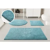 OTTO home Badematte Selenne, Höhe 20 mm, rutschhemmend beschichtet, fußbodenheizungsgeeignet, Baumwolle, rechteckig, Badteppich, getuftet, modern, Uni, antirutsch, flauschig, Baumwolle