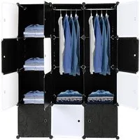 VINGLI Kleiderschrank DIY Regalsystem Steck Regal